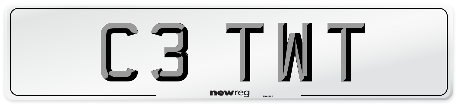 C3 TWT Number Plate from New Reg